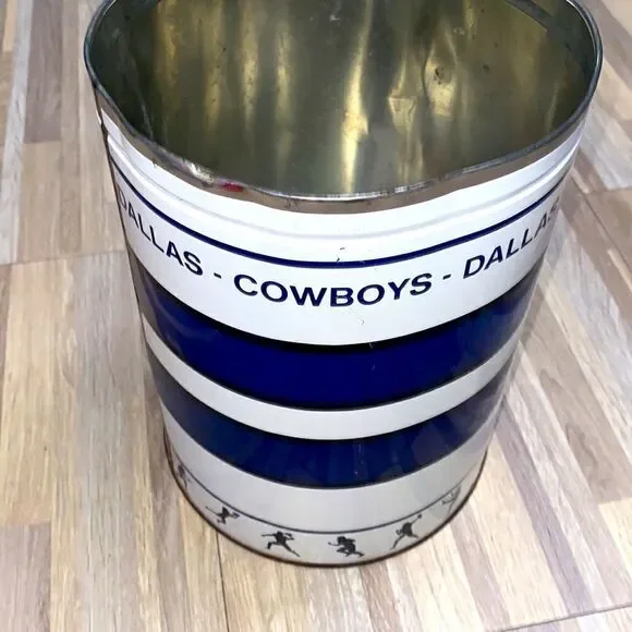 NFL Dallas Cowboy vintage t shirt single stitched vintage tin bucket man cave - Picture 9 of 16